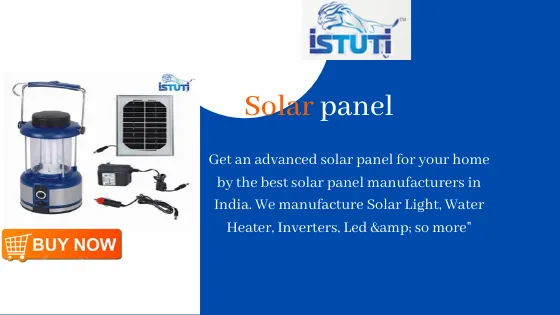 Solar Panel Manufacturers  Solar Panel For Home  Istuti