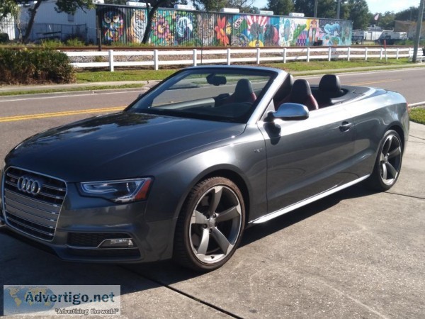 2015 AUDI S5  CONVERTIBLE  TAMPA BAY WHOLESALE CARS INC. 