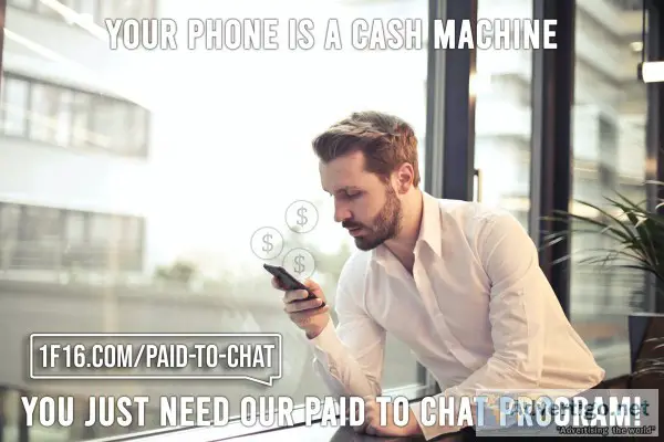 Get paid to chat the more you chat the more you earn