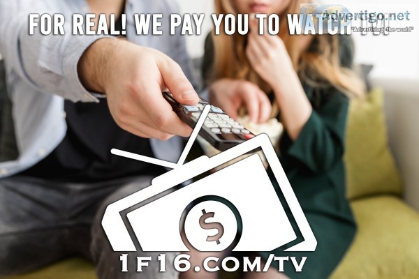 Get paid to watch tv the more you watch, the more you earn