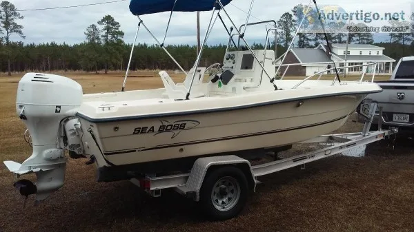 sea boss 18 foot and 90 hp johnson
