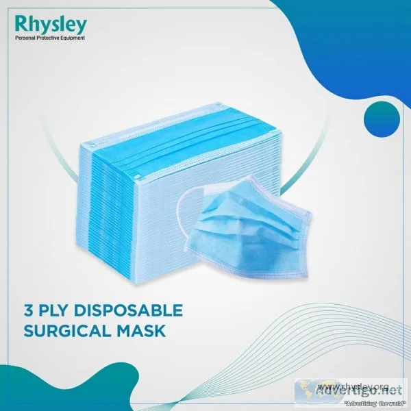 Disposable 3-layer protective face mask/surgical mask