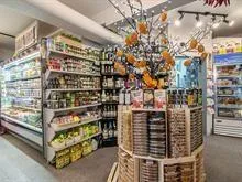 Gourmet grocery store fruits and vegetables cooked meals Very go
