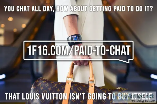 Get paid to chat the more you chat the more you earn