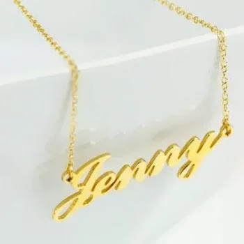 Gold Plated Name Necklace Trendy Accessory For Every Occasion