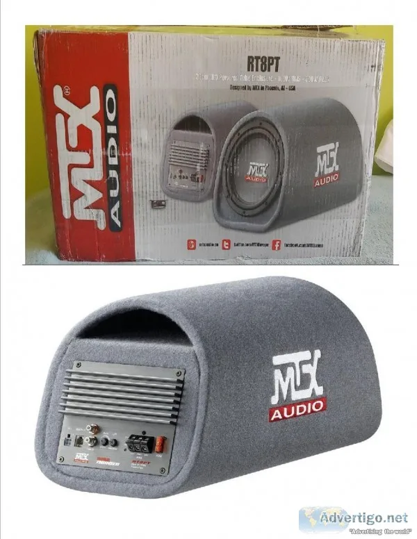 MTX RT8PT 8&quot 240 Watt Amplified Loaded Subwoofer