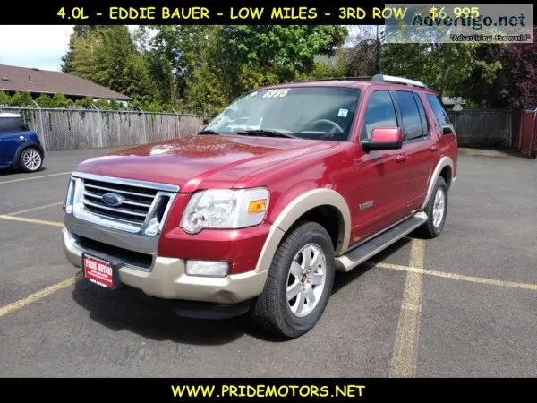 2007 FORD EXPLORER EDDIE BAUER  4.0L  3RD ROW