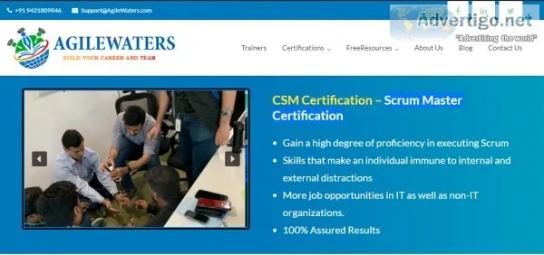 Online scrum master certification training courses in pune
