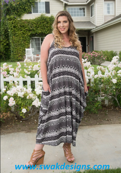 Plus Size Maxi Dresses With Sleeves