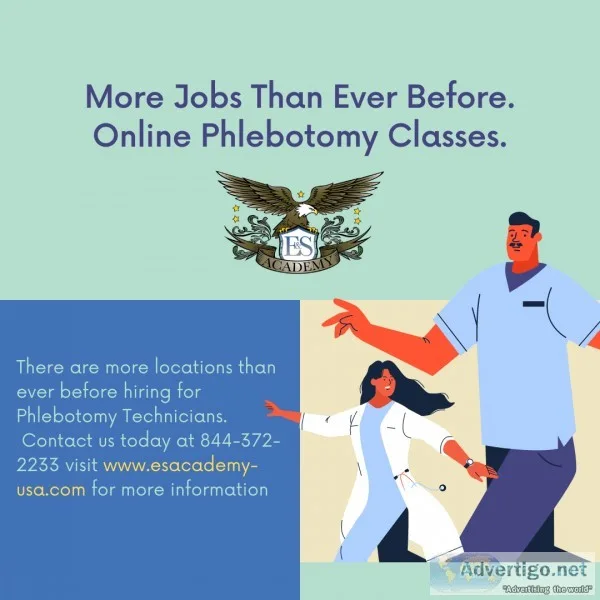More Jobs Than Ever Before - Online Phlebotomy Classes