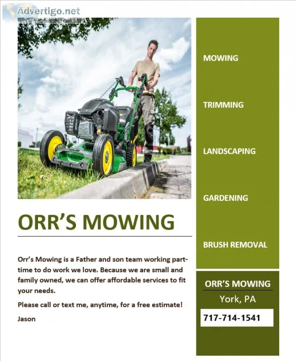 ORR s Mowing Services