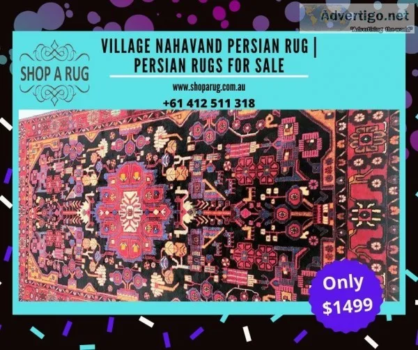 Village Nahavand Persian Rug  Persian Rugs For Sale