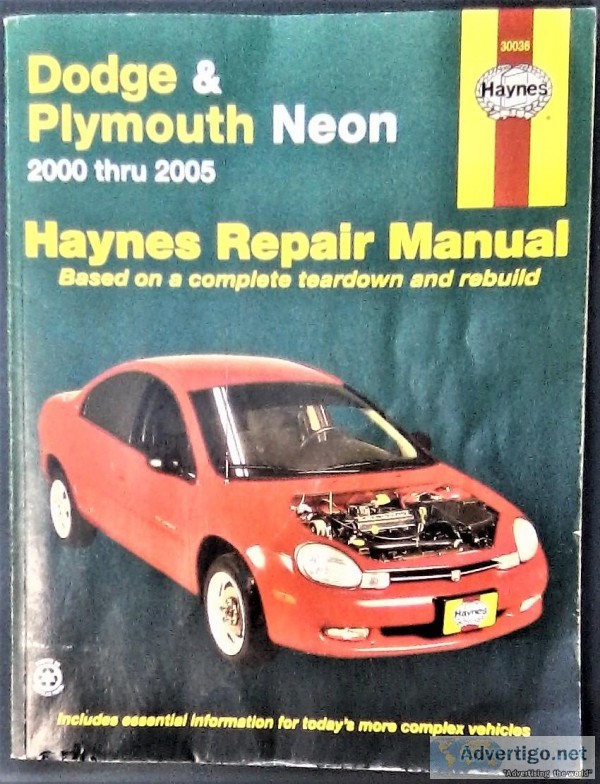 DodgePlymouth Neon Repair Manual