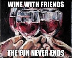 Virtual wine and food party