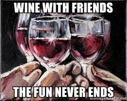 Virtual wine and food party