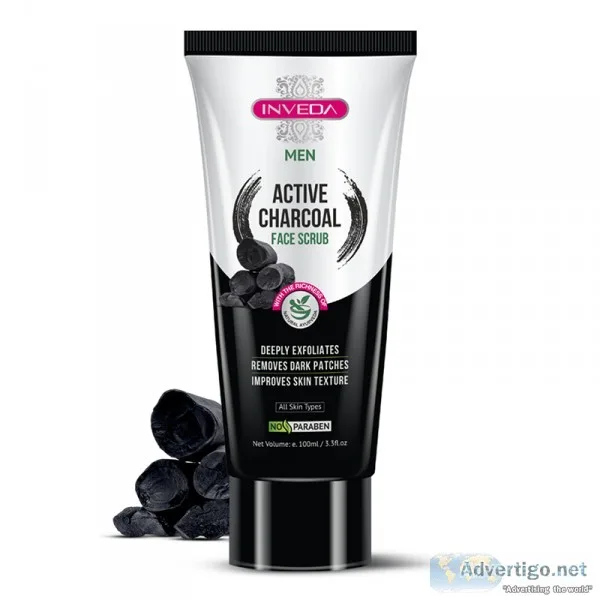 BEST ACTIVE CHARCOAL FACE SCRUB FOR MEN