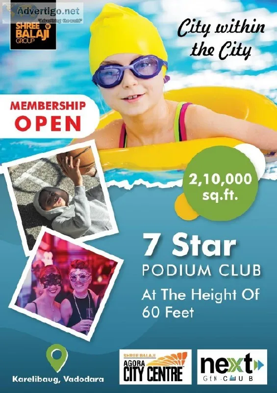 City within city conceptual 210000 sqft 7 star Club at hight of 
