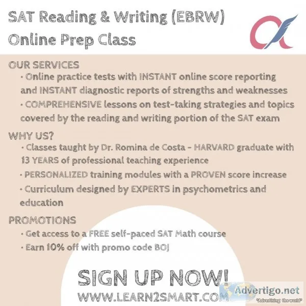SAT Reading and Writing Prep Class