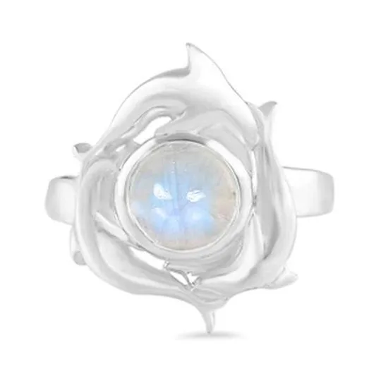 MOONSTONE RING-BEWITCHING ROSE