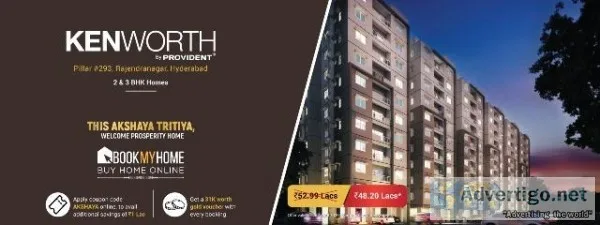 2 and 3 BHK Flats  Provident Kenworth