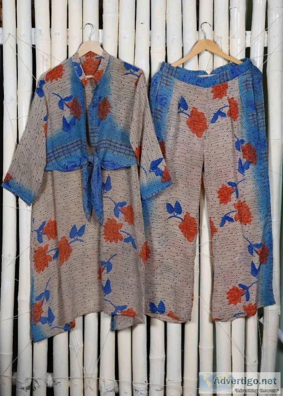 Vintage Handmade Silk Dress Hippie Silk Beachwear Handmade Silk 