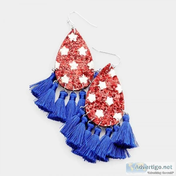 Patriotic earrings