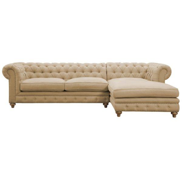 Nandela L Shape Chesterfield Sofa