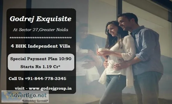 Godrej Exquisite Sector 27 Greater Noida - The Refreshingly Amaz