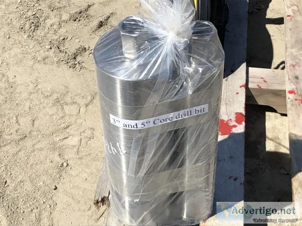 UNUSED 3&quot CORE DRILL BIT UNUSED 5&quot CORE DRILL BIT