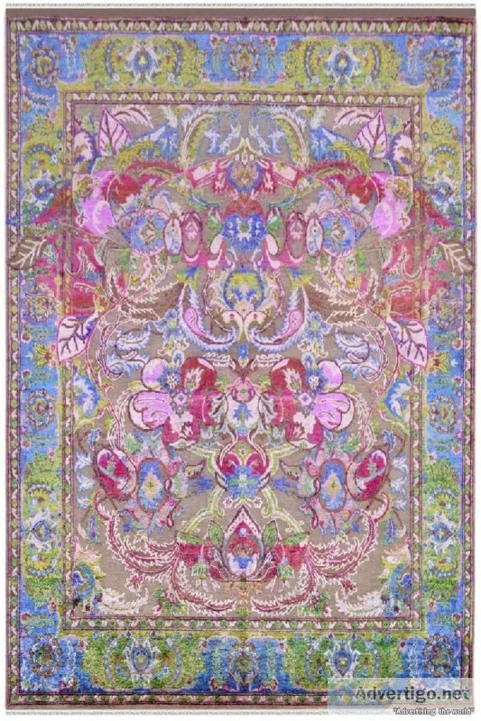 Dragon Heart Silk Handmade Custom Size Area Rug - Yak Carpet