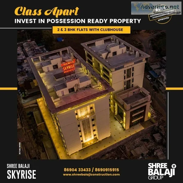 Atladara First Premium Residential 2BHK with clubhouse