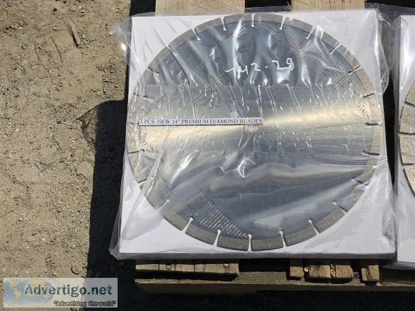 (5) UNUSED 3PC. 14&quot PREMIUM DIAMOND BLADES
