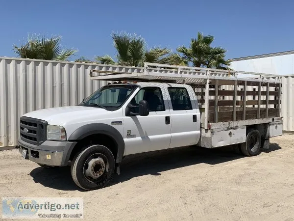 2005 FORD F550 CREW CAB FLATBED TRUCK 14105202