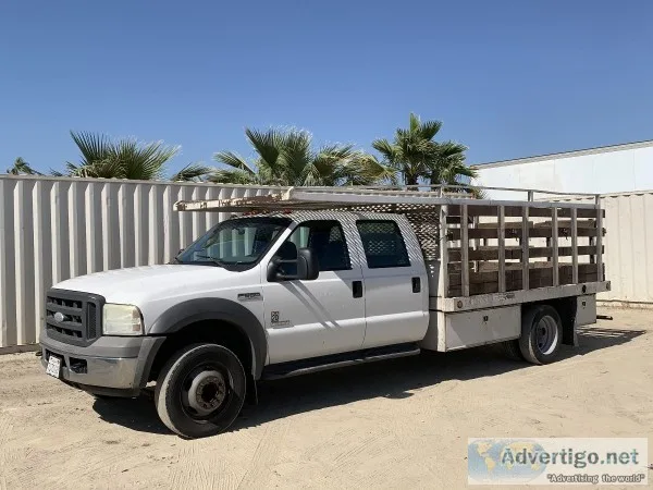 2005 FORD F550 CREW CAB FLATBED TRUCK 14104202