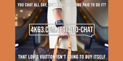 GET PAID TO CHAT- Really!