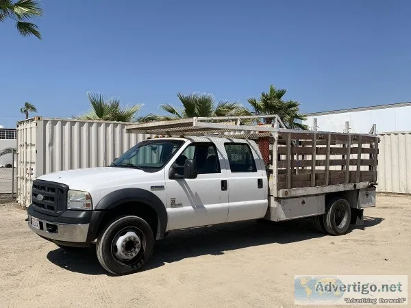 2007 FORD F550 CREW CAB FLATBED TRUCK 14108202