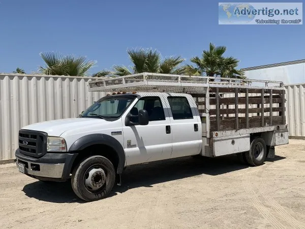 2006 FORD F550 CREW CAB FLATBED TRUCK 14107202