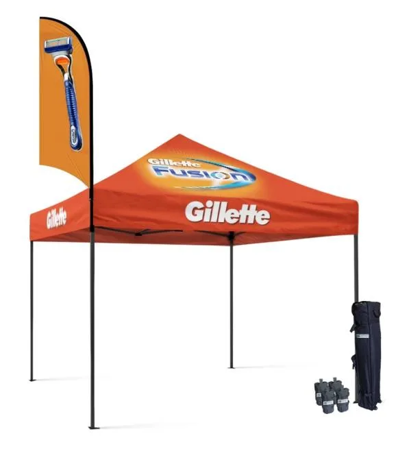10x10 Custom Printed Pop Up Canopy Tent For Outdoor Event  Vaugh