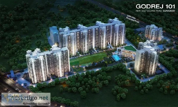 Godrej 101 &ndash Luxury 23BHK Flats at New Golf Course Road
