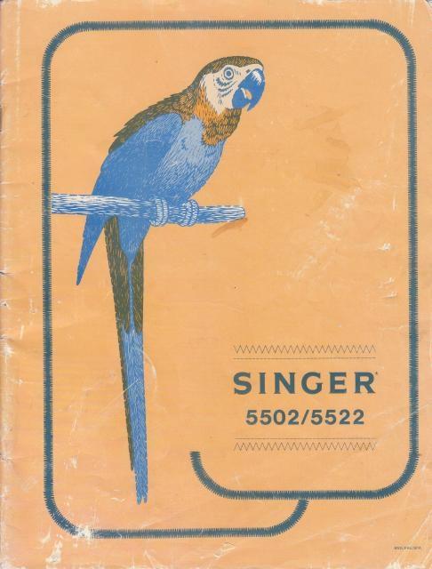 Singer 5502 &ndash 5522 Sewing Machine Instruction Manual