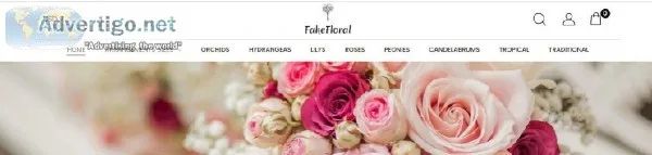 Real Touch Silk Floral Faux Bouquets and Arrangements