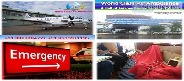 Vital ICU Setup Air Ambulance from Patna Delivered by World Clas