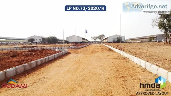 Gated community open plots for sale in Kothur