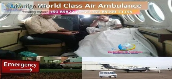 Paramount ICU Privileges in Air Ambulance from Kolkata by World 