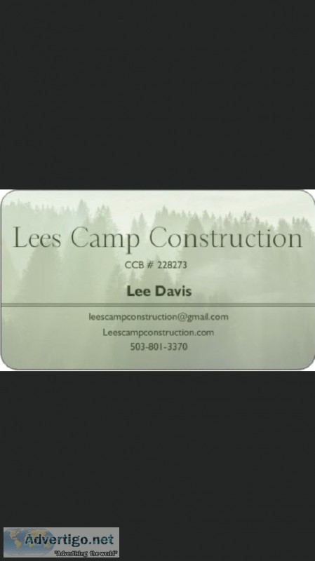 Lee&rsquos Camp Construction