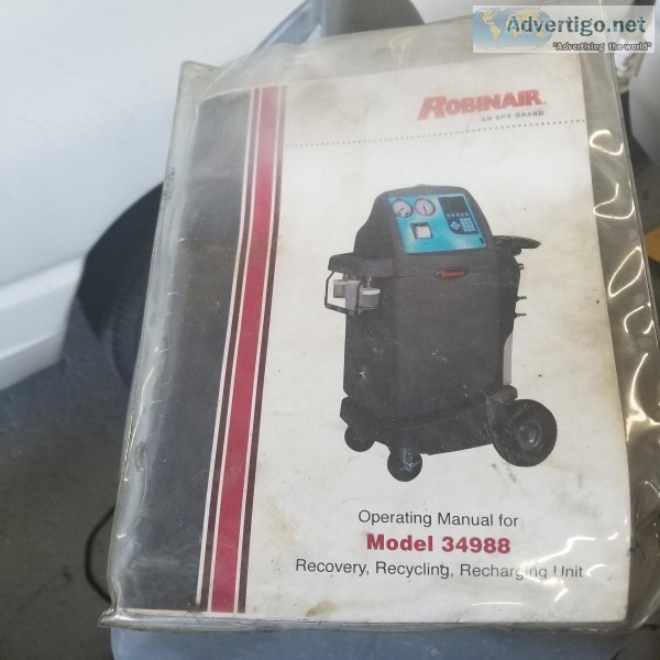 Robinair 34988 AC Machine Good Condition