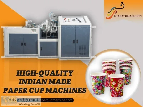 Manufacturing Standards of Bharath Paper Cup Making Machine