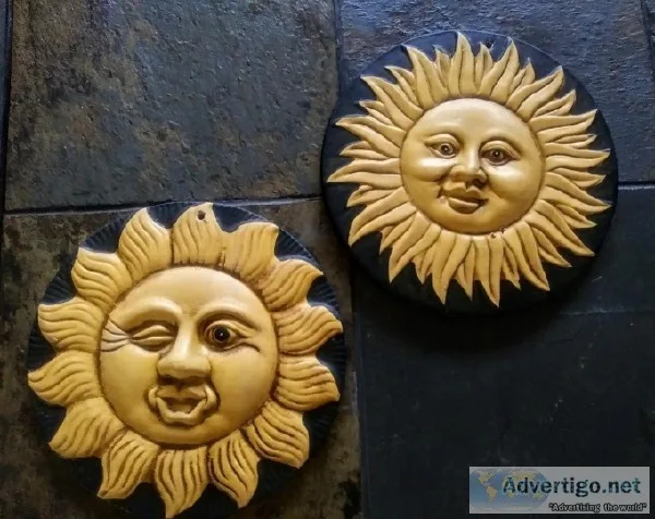 Ceramic Sun Wall Hanging Decor - 15.00 Each