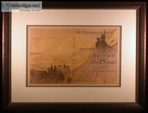Couverture pour Au Pied Du Sinai Original Color Lithograph by To