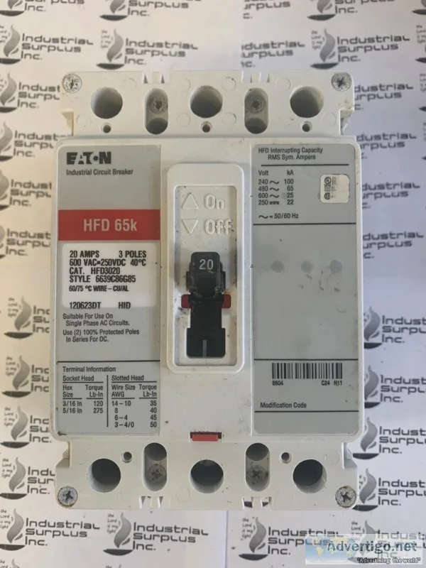 GE General Electric THED136030 WL Molded Case Circuit Breaker 30
